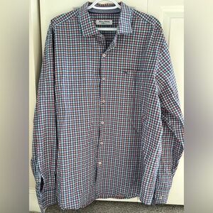 Tommy Bahama long sleeve button shirt - pink /blue- XL